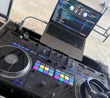 DJ controller and mixer hired for an event in Nairobi